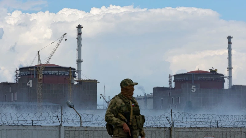 Ukraine Accuses Russia of Again Shelling Nuclear Plant  