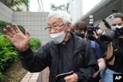 Hong Kong Cardinal Among Activists on Trial Over Protest Fund