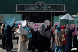 Taliban Disrupt Afghan Women's Rally Supporting Iran Protests