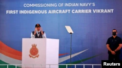 India Launches First Home-Built Aircraft Carrier Amid China Concerns