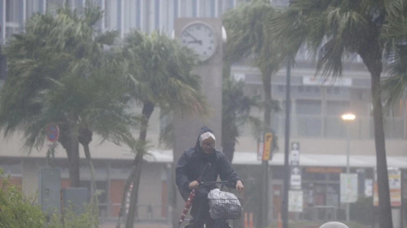 'Dangerous' Typhoon Nanmadol Slams Into Japan 