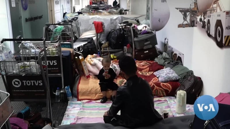 New Arrivals: Afghan Refugees Camped in Brazilian Airport