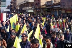 Thousands Protest Turkish Strikes on Kurdish Groups in Syria