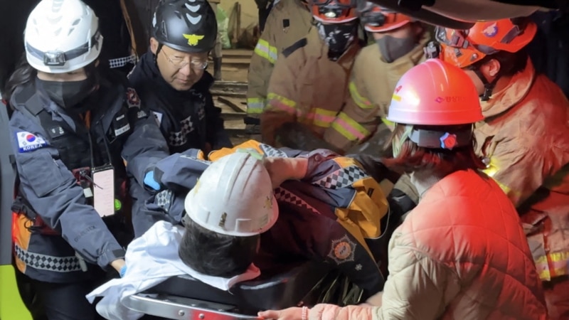 Miners Rescued from Collapsed South Korean Zinc Mine