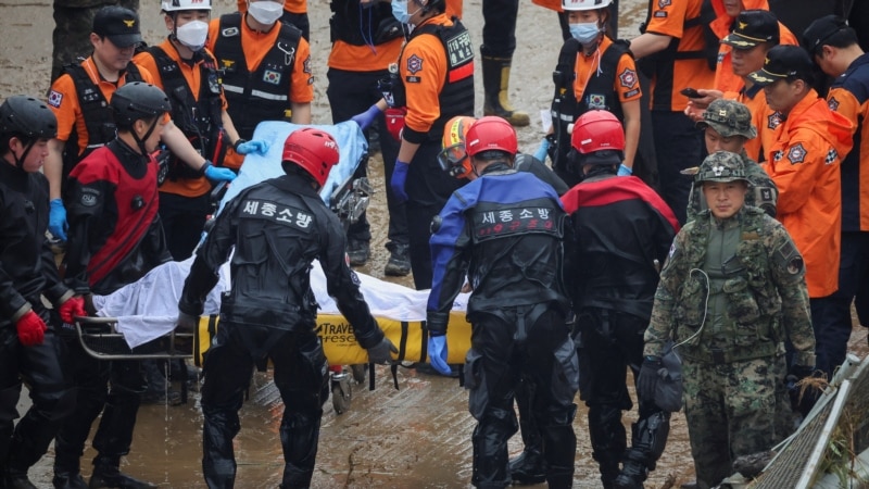 Heavy Rains, Flooding Leave 37 Dead in South Korea