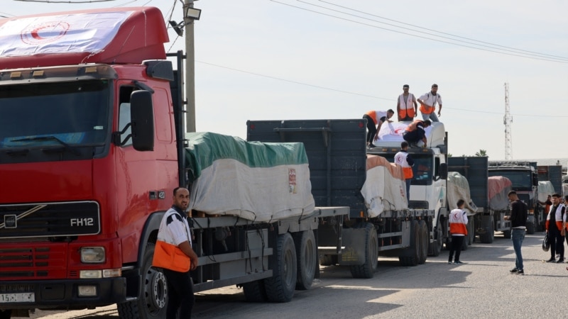 Aid Trucks Begin to Enter Gaza Strip Through Rafah Crossing