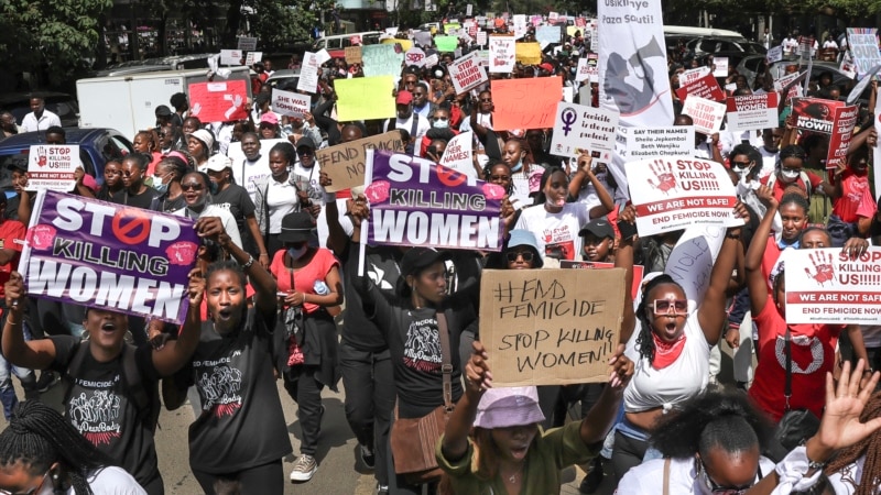 Thousands March Against Slayings of Women in Kenya