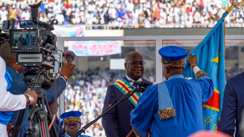 Congo's President Tshisekedi Sworn Into Office After Disputed Reelection