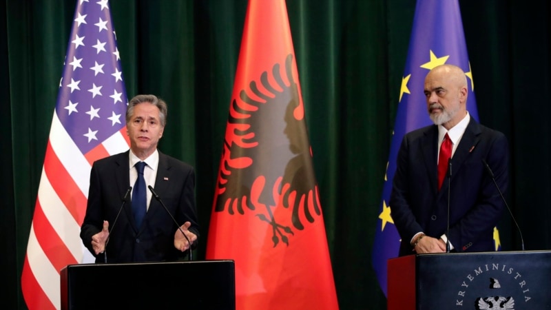 On First Trip to Albania, Blinken Lauds 'Extraordinary Partnership'