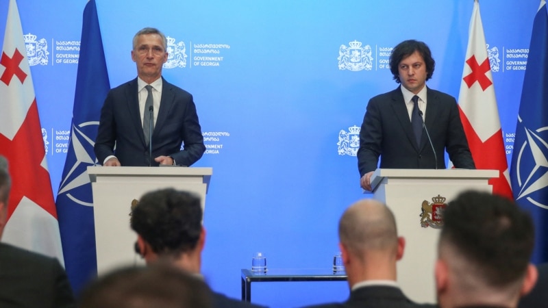 NATO Chief Visits Georgia to Discuss Cooperation, Path to Membership