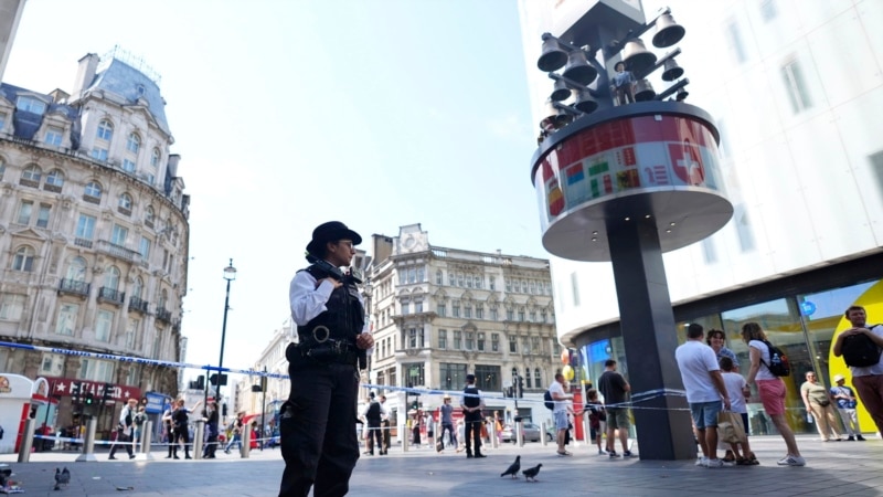 London police say man arrested after child and adult stabbed in busy square 