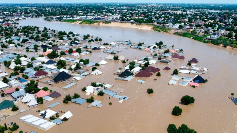 Nearly 300 inmates escape after floods bring down prison walls in northeast Nigeria