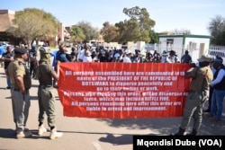 Botswanan police, protesters clash over executive powers bill