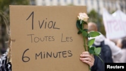 Thousands protest in France as high-profile rape cases rock country