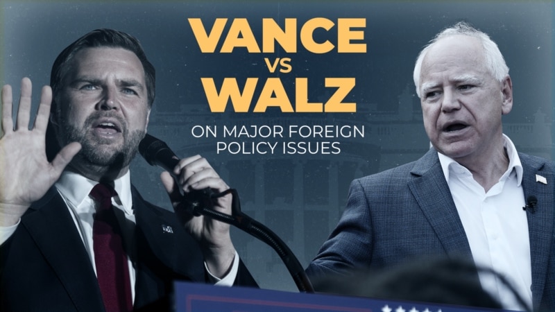 How do JD Vance and Tim Walz differ on foreign policy?