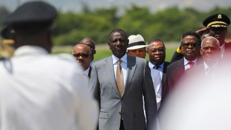 Kenya's president visits Haiti as UN considers future of peacekeeping efforts